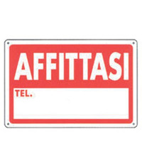 TARGA SEGNALETICA AFFITTASI...
