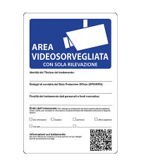 TARGA SEGNALETICA AREA...